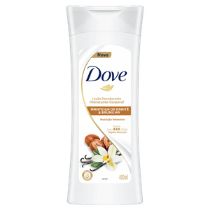 Loção Desodorante Hidratante Corporal  Nutrição Intensiva Manteiga de Karité & Baunilha Dove Frasco 400ml