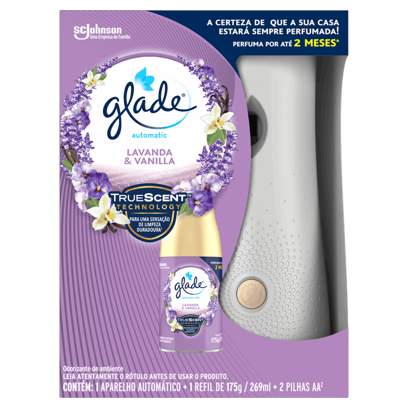 Aparelho-e-Odorizador-de-Ambiente-Lavanda---Vanilla-Glade-Automatic-Caixa-269ml