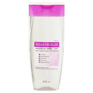 Água Micelar Solução de Limpeza L´oréal Paris Frasco 200ml