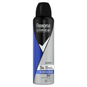 Antitranspirante Aerossol Clean Rexona Clinical Men 150ml