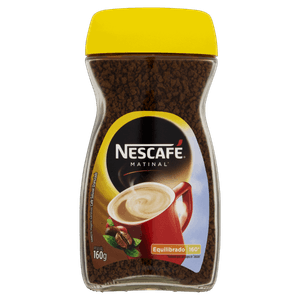 Café Solúvel Granulado Equilibrado Nescafé Matinal Vidro 160g