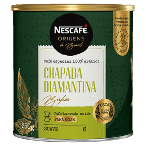 Café Torrado e Moído Chapada Diamantina Nescafé Origens do Brasil Lata 250g