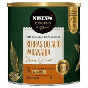 Café Torrado e Moído Serras do Alto Paranaíba Nescafé Origens do Brasil Lata 250g