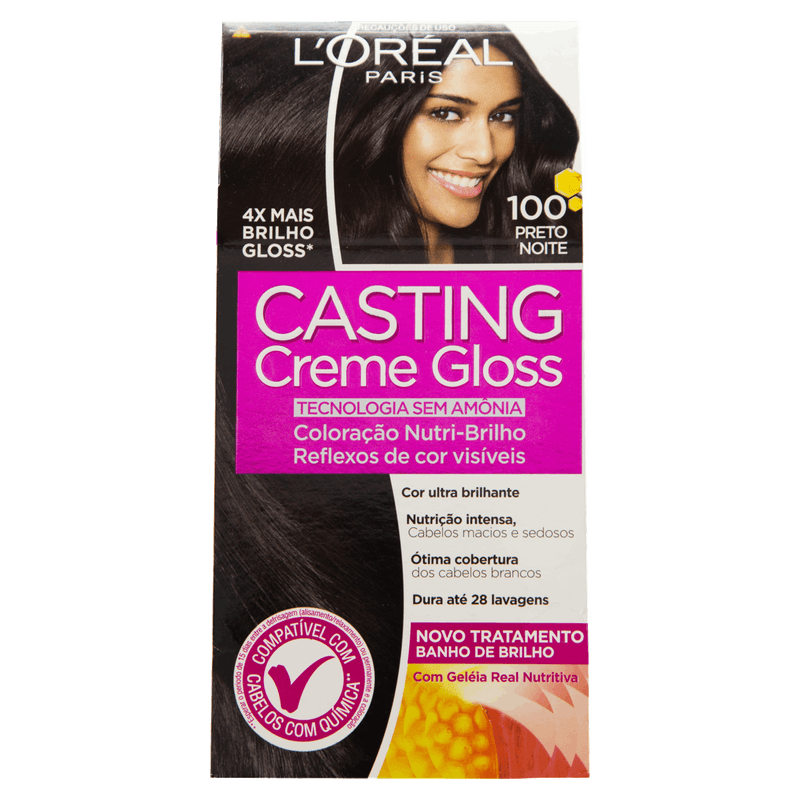 Kit-Coloracao-Creme-100-Preto-Noite-L-oreal-Paris-Casting-Gloss