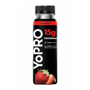 Iogurte Morango Zero Lactose Yopro Frasco 250g