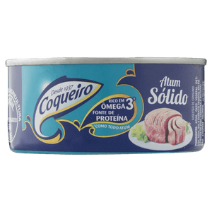 Atum Sólido em Óleo Coqueiro Lata 120g