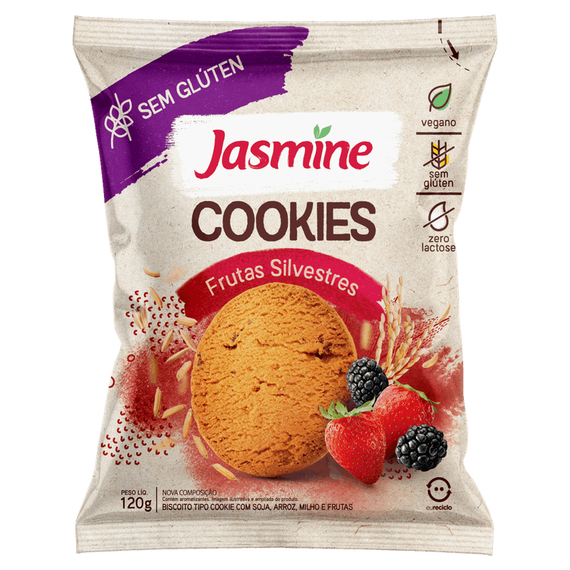 Biscoito-Cookie-Integral-Frutas-Silvestres-sem-Gluten-Jasmine-Pacote-120g