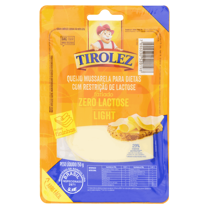 Queijo-Mussarela-Fatiado-Light-Zero-Lactose-Tirolez-150g