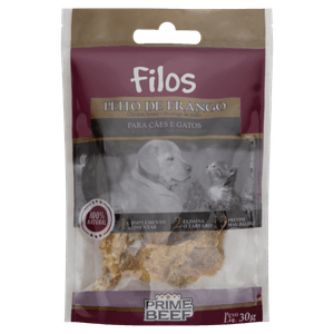 Peito de Frango para Cães e Gatos Filos Sachê 30g