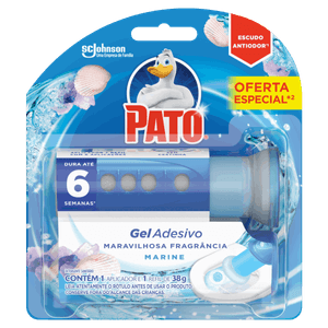 Detergente Sanitário Gel Adesivo Marine Pato 38g Grátis Aplicador