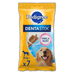 Petisco para Cães Adultos Raças Grandes Pedigree Dentastix Pacote 270g 7 Unidades