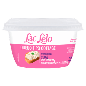 Queijo Cottage Lac Lélo Pote 200g