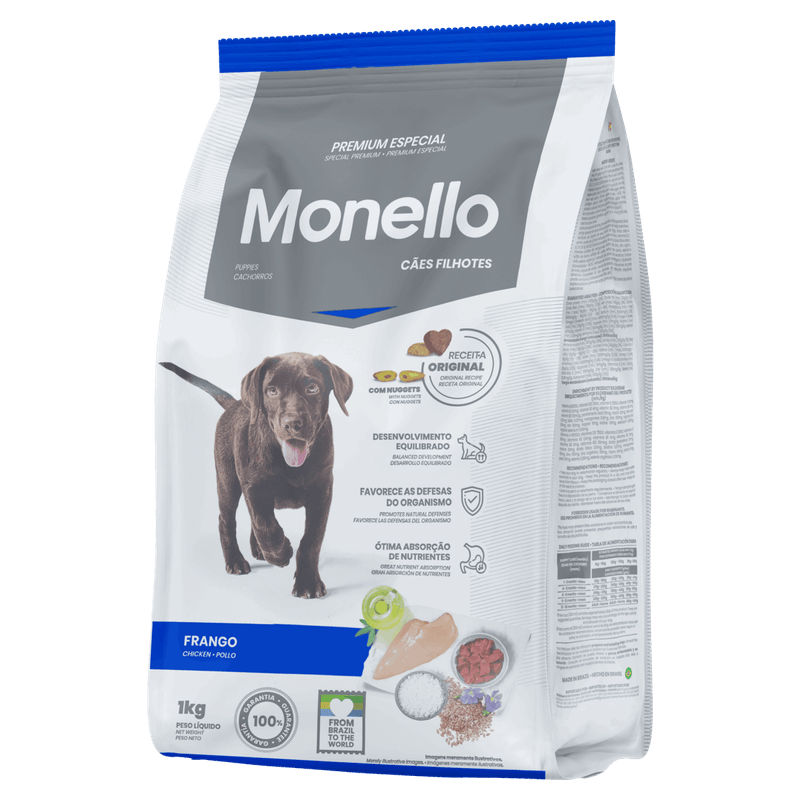 Alimento-para-Caes-Filhotes-Monello-Pacote-1kg