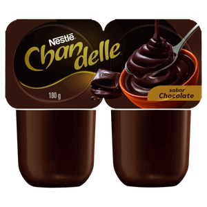 Sobremesa Láctea Chocolate Chandelle Bandeja 180g 2 Unidades