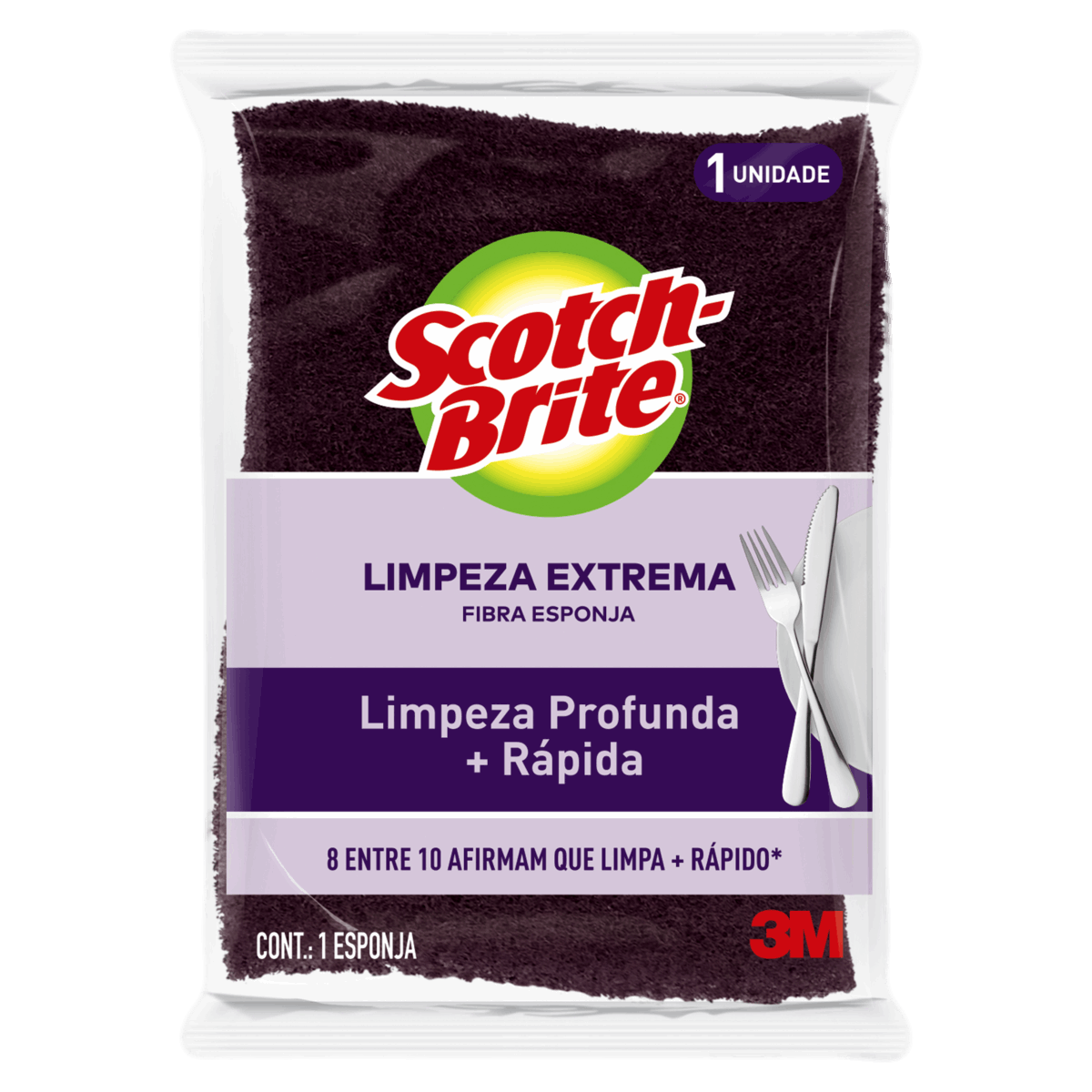 Esponja Lilás Limpeza Extrema Scotch-Brite - giassi - Giassi