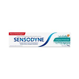 Gel Dental Sensodyne Limpeza Profunda Caixa 90g