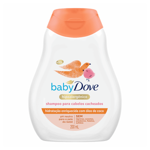 Shampoo Hidratação Enriquecida Cabelo Cacheado Dove Baby Frasco 200ml