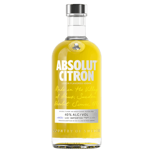 Vodka Destilada Saborizada Absolut Citron Garrafa 750ml