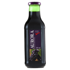 Suco Integral Uva Tinto Aurora Garrafa 500ml