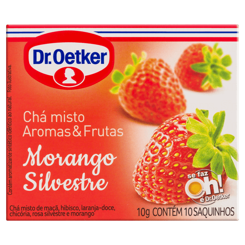 Cha-Morango-Silvestre-Dr--Oetker-Aromas---Frutas-Caixa-10g-10-Unidades