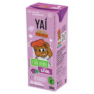 Chá Verde Uva Zero Açúcar Turma da Mônica Yaí Caixa 200ml