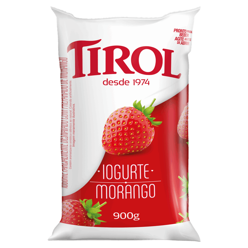 Iogurte-Parcialmente-Desnatado-Morango-Tirol-Pacote-900g