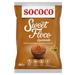 Coco-Ralado-Desidratado-Adocado-em-Flocos-Queimado-Sococo-Sweet-Floco-Pacote-100g