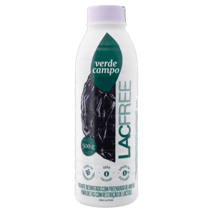 Iogurte Desnatado Ameixa Zero Lactose Verde Campo Lacfree Garrafa 500g