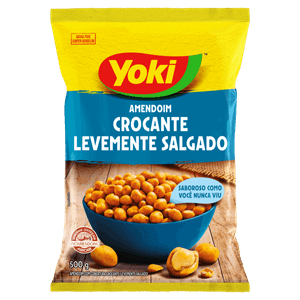 Amendoim Crocante Salgado Yoki Pacote 500g