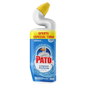 Desinfetante Uso Geral Gel Marine Pato Limpeza Profunda Squeeze 750ml Grátis 250g/ml