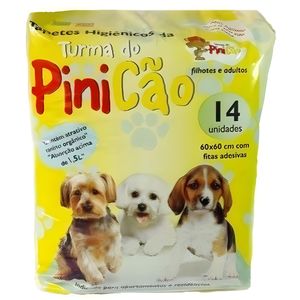 Tapete Higiênico para Cães Turma do Pinicão Pacote 14 Unidades