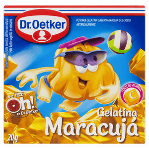 Gelatina Pó Maracujá Dr. Oetker Caixa 20g