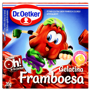 Gelatina Pó Framboesa Dr. Oetker Caixa 20g