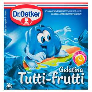 Gelatina Pó Tutti Frutti Dr. Oetker Caixa 20g