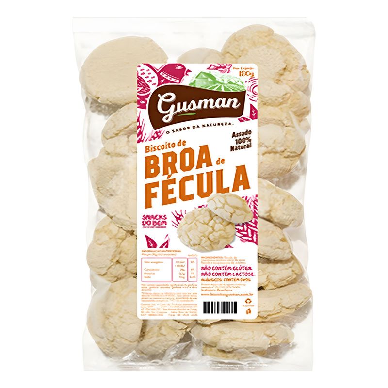 Broa-Fecula-Sem-Gluten-Gusman-Pacote-180g