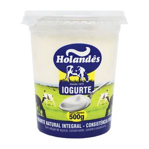 Iogurte Natural Integral Holandês Pote 500g