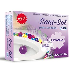 Pedra Sanitária Lavanda Sani-Sol Caixa 20g