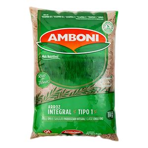 Arroz Parboilizado Integral Tipo 1 Amboni Pacote 1kg