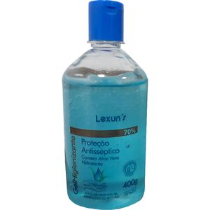 Álcool Gel 70% para Mãos Lexuns Frasco 400g