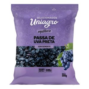 Uva Passa sem Semente Uniagro Pacote 500g