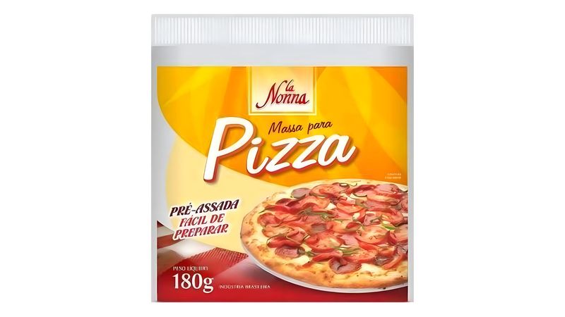 Massa para Pizza Pré Assada La Nonna Pacote 180g - giassi - Giassi