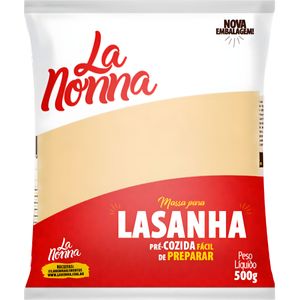 Massa para Lasanha Pré Cozida La Nonna Pacote 500g