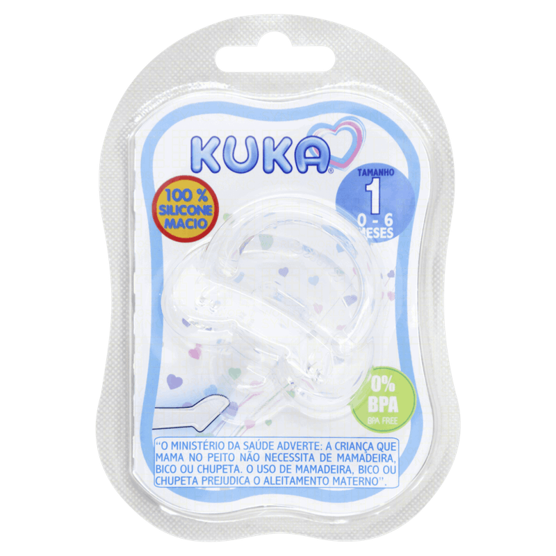 Chupeta-Ortodontica-Natural-Silicone-Soft-Kuka-Tamanho-nº-1