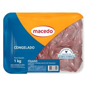 Fígado de Frango Congelado Macedo Bandeja 1Kg