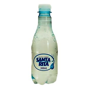 Água Mineral com Gás Santa Rita Garrafa 300ml