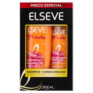 Kit Shampoo 375ml + Condicionador 170ml L´oréal Paris Elseve Longo dos Sonhos