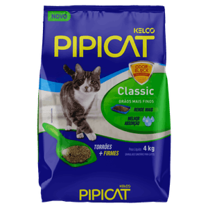 Granulado Sanitário para Gatos Classic Pipicat Pacote 4kg