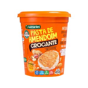 Pasta de Amendoim Crocante Integral Guimarães Pote 450g