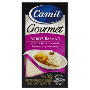 Arroz Basmati Tipo 1 Camil Gourmet Caixa 500g