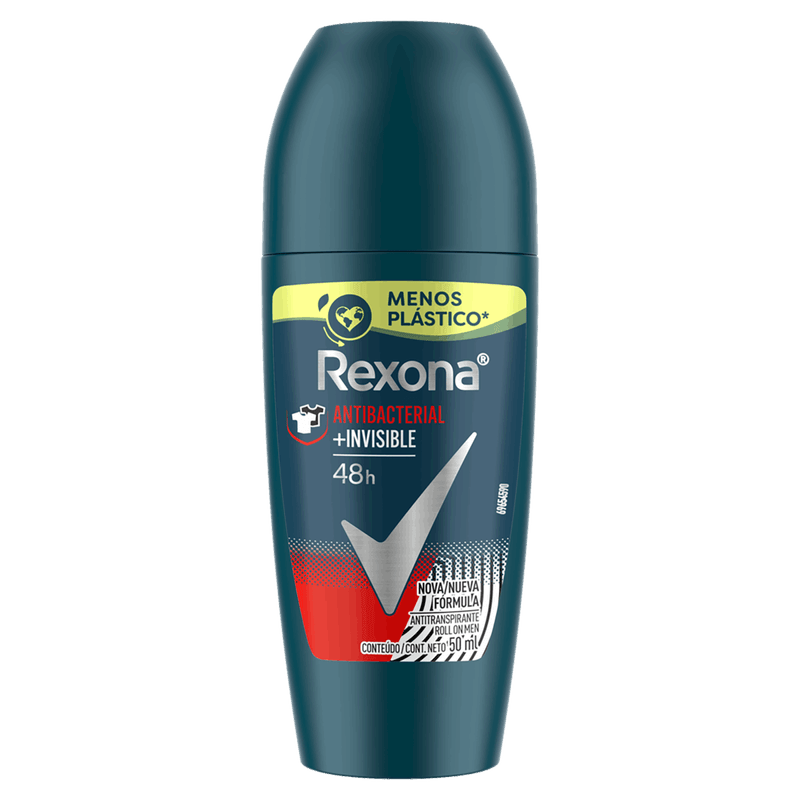 Antitranspirante-Roll-On-Antibacterial-e-Invisible-Rexona-Men-Motionsense-50ml